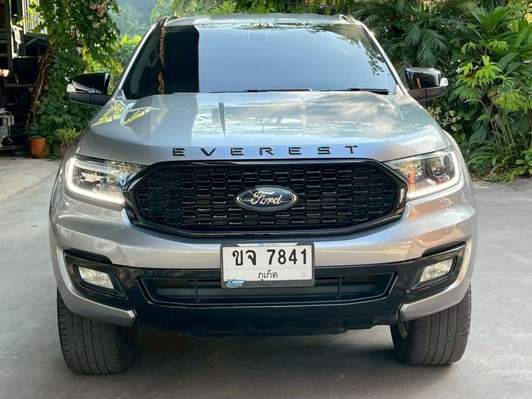 Ford Everest 2022 2.0 Titanium Sport Utility-car ดีเซล ไม่ติดแก๊ส เกียร์อัตโนมัติ เงิน รูปที่ 2