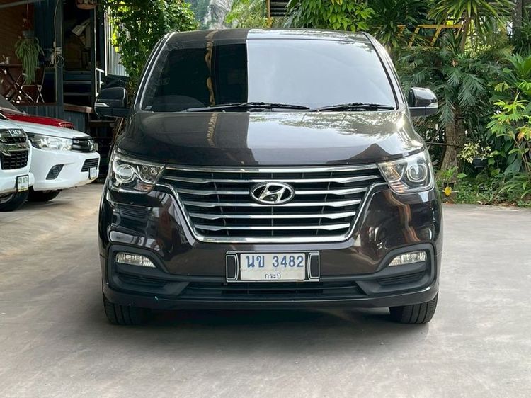 Hyundai H-1 2019 2.5 Deluxe Utility-car ดีเซล ไม่ติดแก๊ส เกียร์อัตโนมัติ ดำ รูปที่ 3