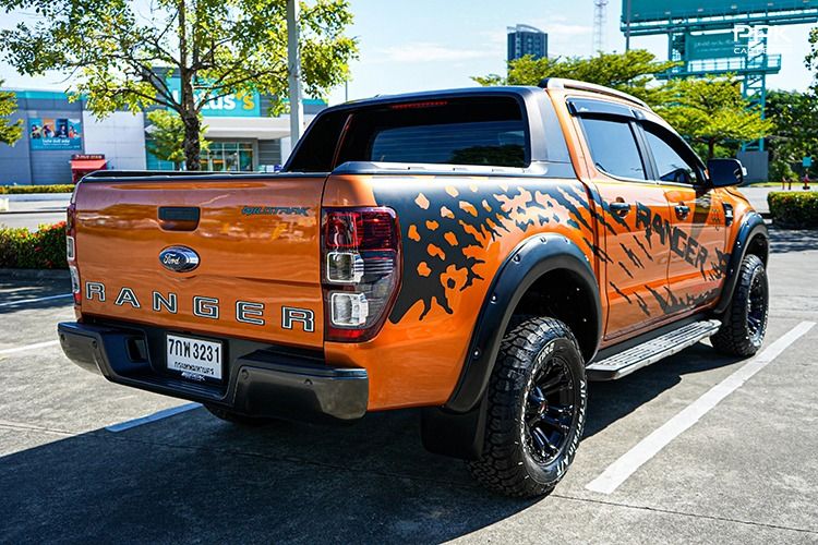 Ford Ranger 2018 2.2 Hi-Rider Wildtrak Pickup ดีเซล ไม่ติดแก๊ส เกียร์อัตโนมัติ ส้ม รูปที่ 4