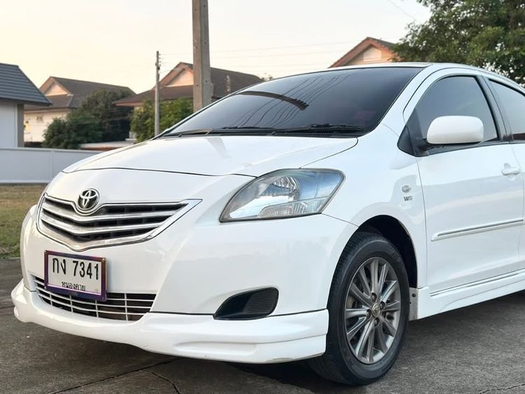 Toyota Vios 2013 1.5 E Sedan เบนซิน ไม่ติดแก๊ส เกียร์อัตโนมัติ ขาว