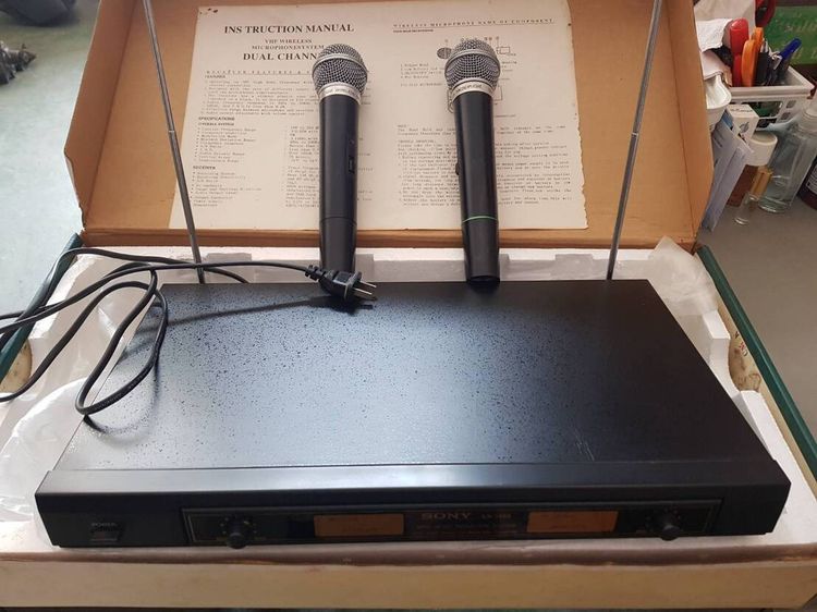ไมโครโฟนไร้สาย VHF SONY สภาพสวย รูปที่ 3