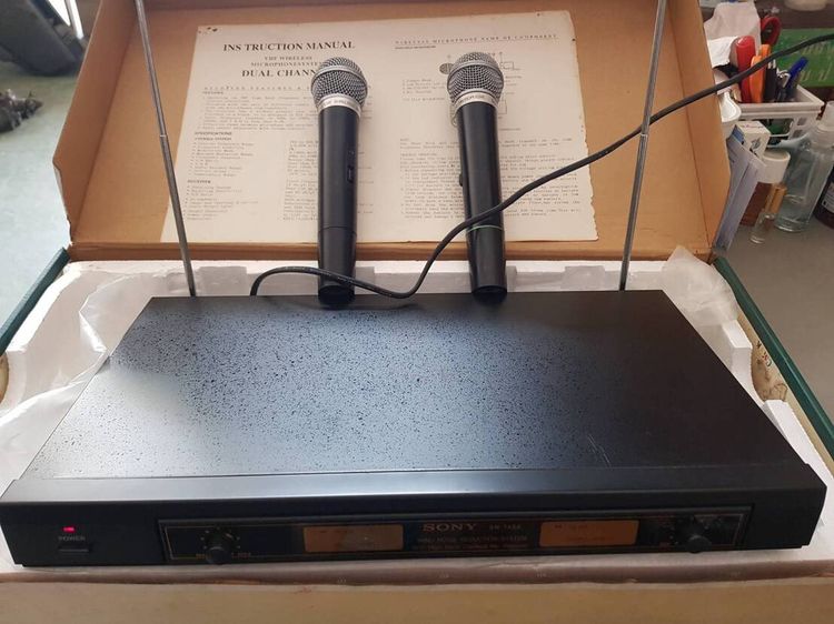 ไมโครโฟนไร้สาย VHF SONY สภาพสวย รูปที่ 2