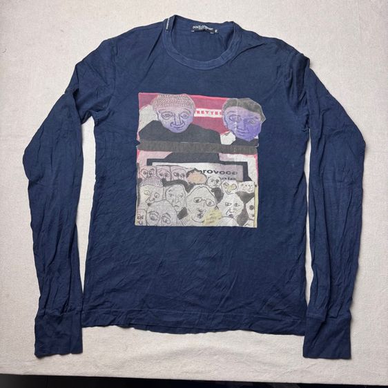 เสื้อยืดแขนยาว Dolce Cabbana made in Italy Size 46