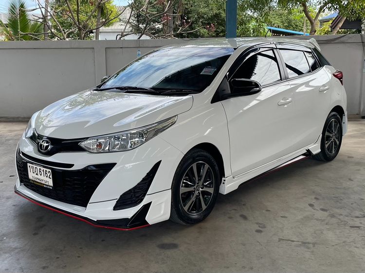 Toyota Yaris 2020 1.2 Mid Sedan เบนซิน ไม่ติดแก๊ส เกียร์อัตโนมัติ ขาว