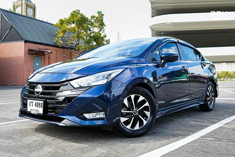 รถ Nissan Almera 1.0 VL สี น้ำเงิน