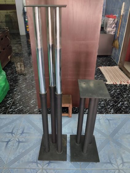 ขาตั้งลำโพง วัสดุเหล็กพ่นสีดำ ปรับระดับได้ 120 ซม. รูปที่ 4