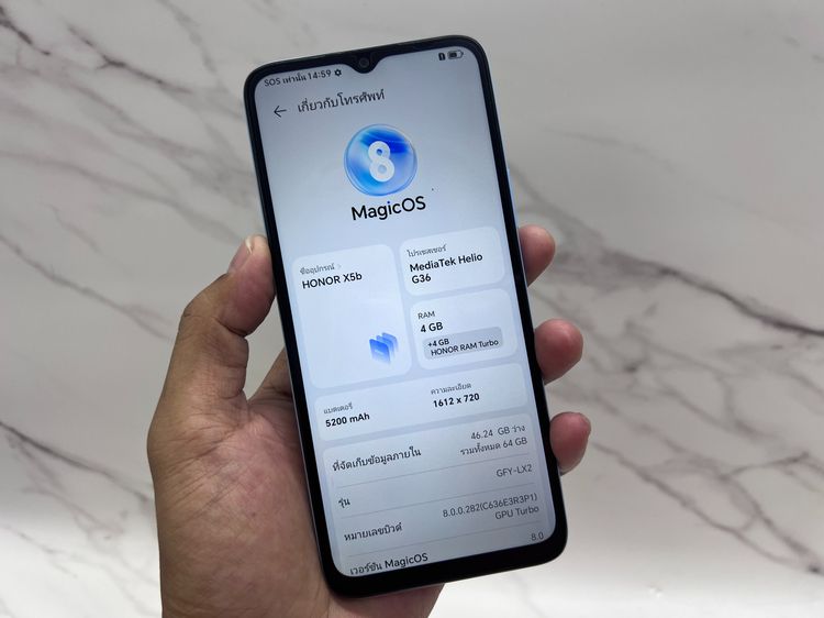 ขาย Honor X5b สีฟ้า มือสอง รูปที่ 2