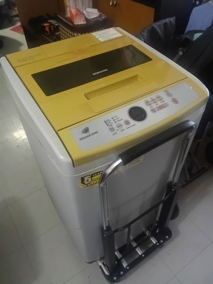 เครื่องซักผ้าอัตโนมัติฝาบนของ Samsung ขนาด 6.5 กก.  สภาพดีใช้งานได้ปกติทุกฟังชั่น รูปที่ 3