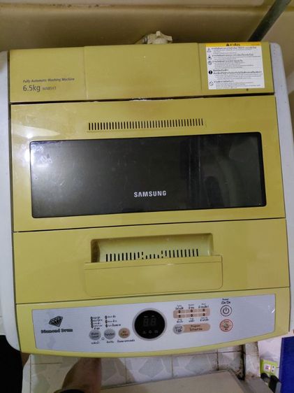เครื่องซักผ้าอัตโนมัติฝาบนของ Samsung ขนาด 6.5 กก.  สภาพดีใช้งานได้ปกติทุกฟังชั่น รูปที่ 2