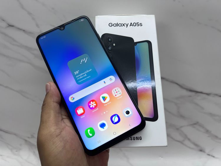 Galaxy A05s 128 GB ขาย Samsung A05s สีดำ มือสอง ยกกล่อง