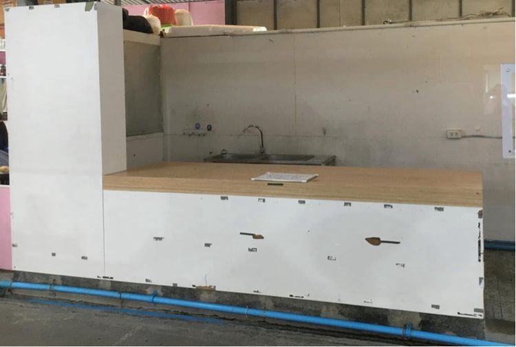 เคาท์เตอร์สินค้าและชั้นางของ