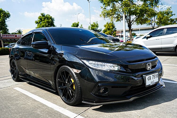 Honda Civic 2020 1.5 Turbo RS Sedan เบนซิน ไม่ติดแก๊ส เกียร์อัตโนมัติ ดำ รูปที่ 3