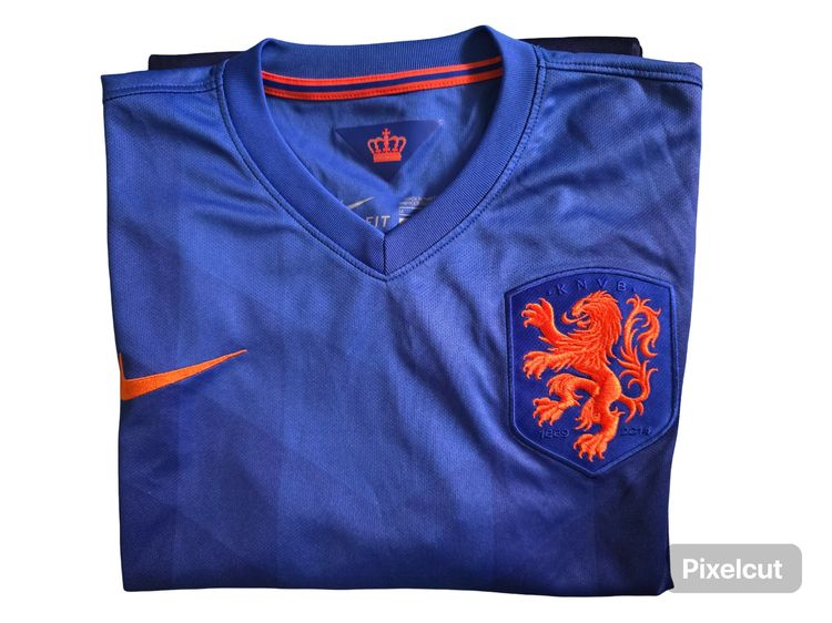 เสื้อกีฬา Nike ทีมชาติเนเธอร์แลนด์ ชุดเยือน ปี2014 รุ่นฉลองครบรอบ125ปี  รูปที่ 5