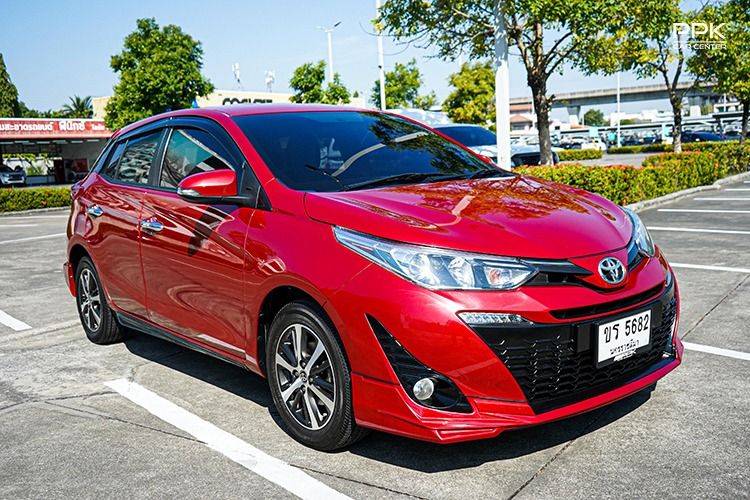 Toyota Yaris 2017 1.2 G Sedan เบนซิน ไม่ติดแก๊ส เกียร์อัตโนมัติ แดง รูปที่ 3