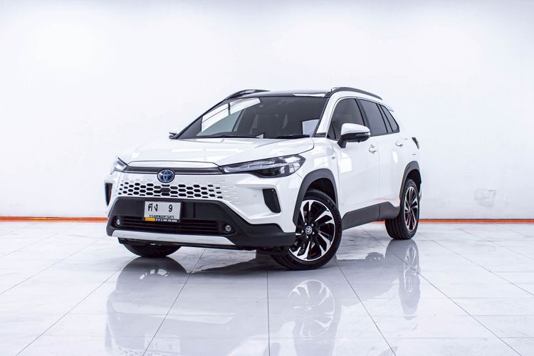 รถ Toyota Corolla Cross 1.8 HEV Premium Luxury สี ขาว