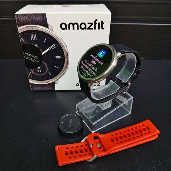 Amazfit Active 2 (Round) สมาร์ทวอทช์ สายหนัง สีดํา สภาพสวย อุปกรณ์ครบ รูปที่ 6