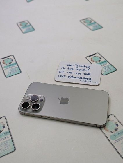 ขาย เทิร์น iPhone 15 Pro Max 256 Natural ศูนย์ไทย สภาพสวย มีตัวเครื่องอย่างเดียว สุขภาพแบต 77 เพียง 20,990 บาท ครับ