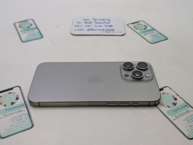 ขาย เทิร์น iPhone 15 Pro Max 256 Natural ศูนย์ไทย สภาพสวย มีตัวเครื่องอย่างเดียว สุขภาพแบต 77 เพียง 20,990 บาท ครับ รูปที่ 4