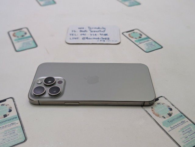 ขาย เทิร์น iPhone 15 Pro Max 256 Natural ศูนย์ไทย สภาพสวย มีตัวเครื่องอย่างเดียว สุขภาพแบต 77 เพียง 20,990 บาท ครับ รูปที่ 3