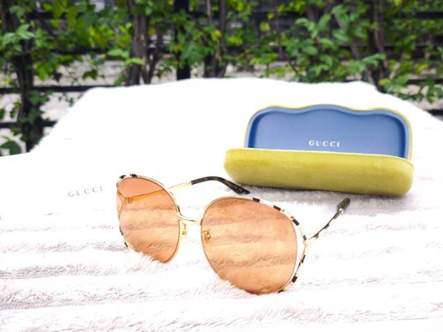 แว่นกันแดด Gucci GG0595S ของแท้ เลนส์สีเหลือง รูปที่ 3