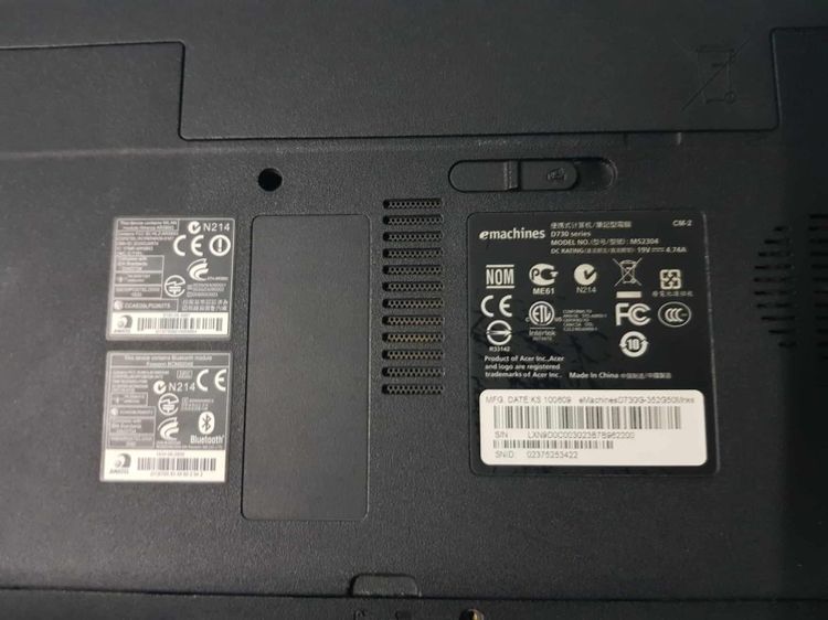 ขาย Notebook emachines D730G ไม่ค่อยได้ใช้งาน รูปที่ 9