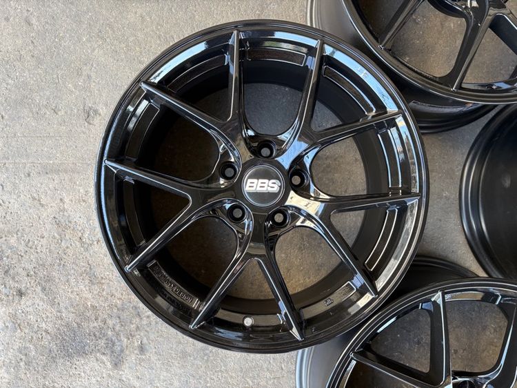 ล้อแม็กขอบ17 BBS CI-R 5รู114 กว้าง8.5 ออฟ35 สีดำเงา ล้อเบา FLOW FORMING งานAuto Option AOW ล้อไทย (ล้อทำสีมาใหม่เพื่อความสวยงาม ไม่มีซ่อม) รูปที่ 6