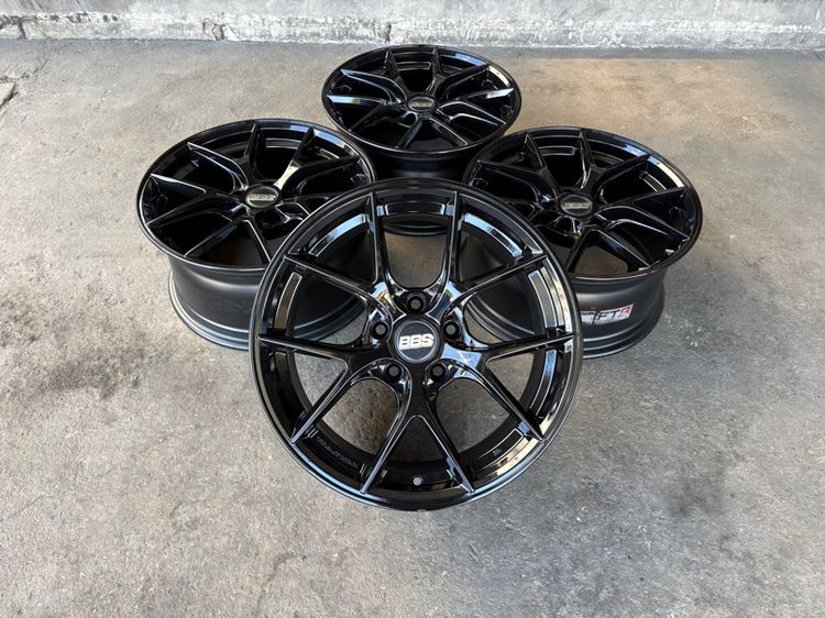 ล้อแม็กขอบ17 BBS CI-R 5รู114 กว้าง8.5 ออฟ35 สีดำเงา ล้อเบา FLOW FORMING งานAuto Option AOW ล้อไทย (ล้อทำสีมาใหม่เพื่อความสวยงาม ไม่มีซ่อม)