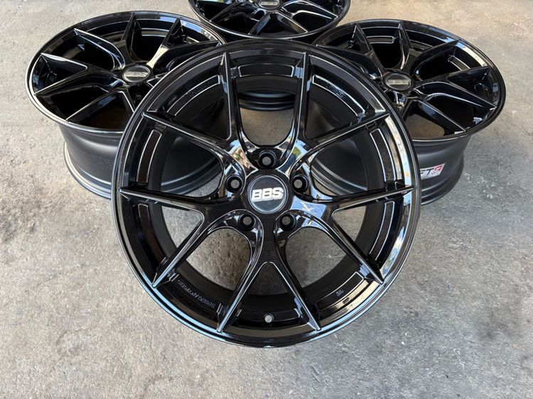 ล้อแม็กขอบ17 BBS CI-R 5รู114 กว้าง8.5 ออฟ35 สีดำเงา ล้อเบา FLOW FORMING งานAuto Option AOW ล้อไทย (ล้อทำสีมาใหม่เพื่อความสวยงาม ไม่มีซ่อม) รูปที่ 2