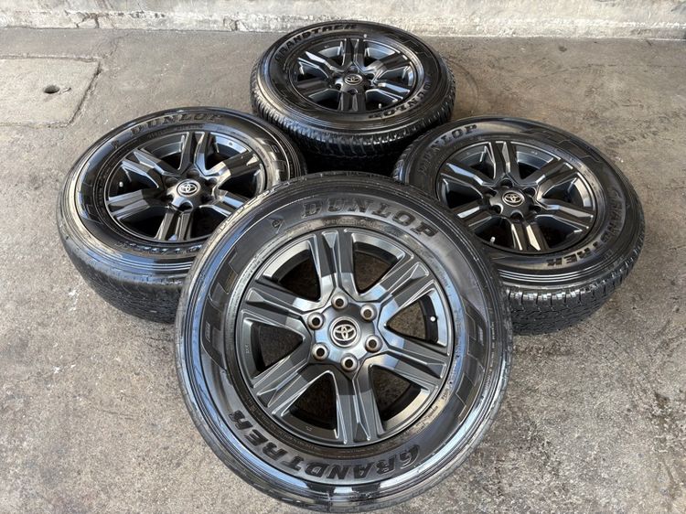 ล้อแม็กขอบ17 TOYOTA REVO สภาพสวย แถมยางDUNLOP265-65-17 ปี20 ปีแท้ 