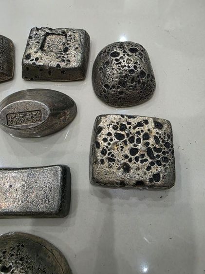 ก้อนสีเงิน หนักๆ สวยหายาก ขายตามสภาพ รุ่นเก่าเหมาๆ ทั้งหมด 8 ก้อน พร้อมส่งครับ รูปที่ 3