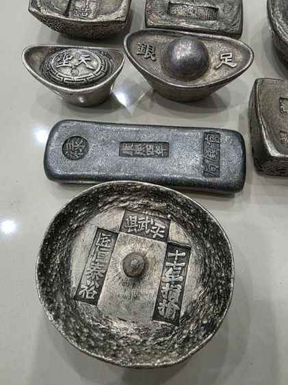 ก้อนสีเงิน หนักๆ สวยหายาก ขายตามสภาพ รุ่นเก่าเหมาๆ ทั้งหมด 8 ก้อน พร้อมส่งครับ รูปที่ 8