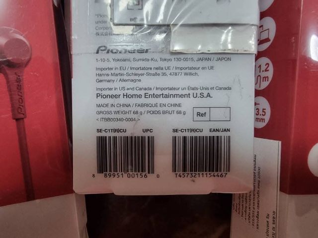 หูฟัง small talk pioneer แท้ซื้อจากห้างเซ็นทรัล ใหม่มือ 1 ใบรับประกันยังไม่แกะ มีอยู่ 3 กล่อง ให้เหมา 3 กล่อง 800 บาทส่งให้ฟรี  รูปที่ 4