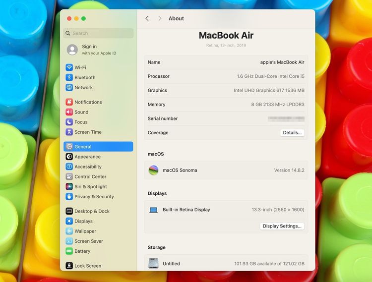 MacBook Air 13-inch 2019 Ram8GB SSD128GB SpaceGray  รูปที่ 12