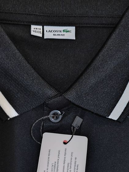 (สินค้าหมด)เสื้อLacoste Men ขาว-ดำ รูปที่ 4