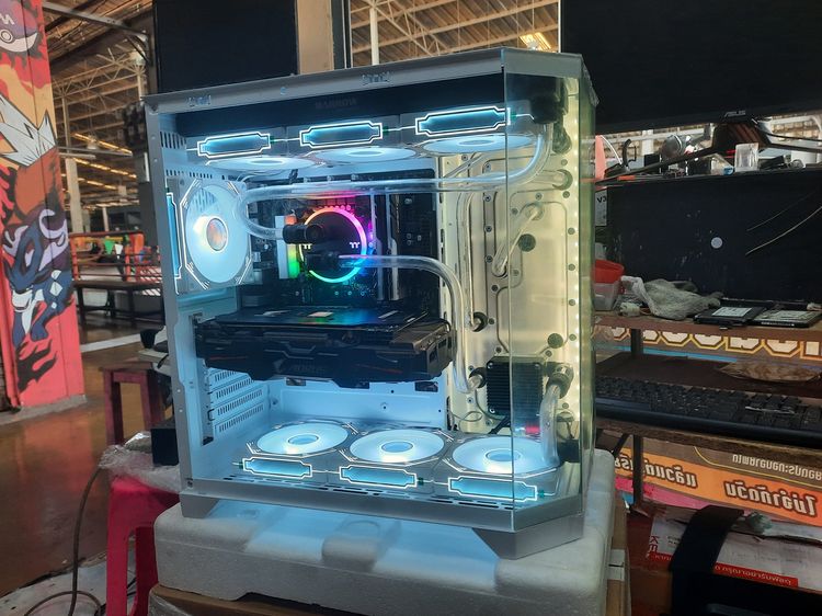 เคสคอมPC พร้อมระบบนํ้าเปิดระบบน้ำเปิดแบบสำเร็จรูปเอาไปติดตั้งเองได้เลย  รูปที่ 9