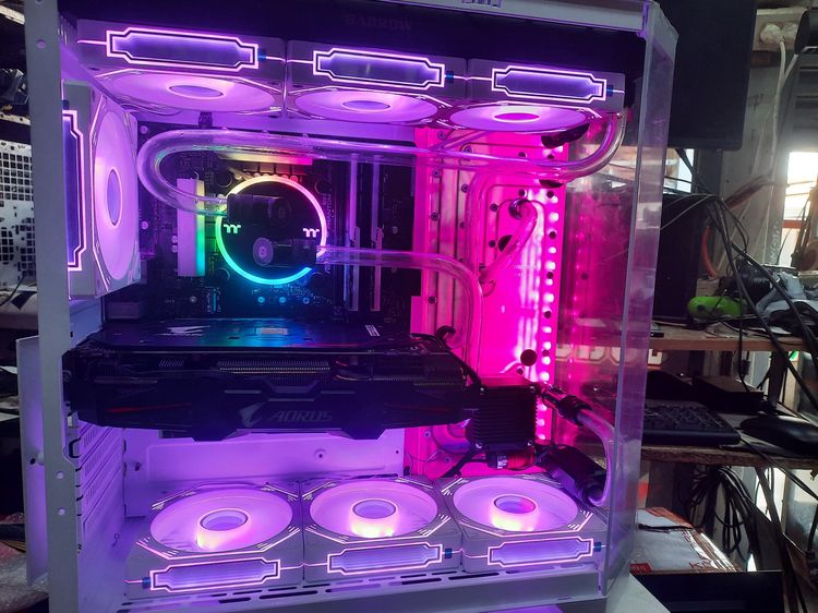 เคสคอมPC พร้อมระบบนํ้าเปิดระบบน้ำเปิดแบบสำเร็จรูปเอาไปติดตั้งเองได้เลย  รูปที่ 2