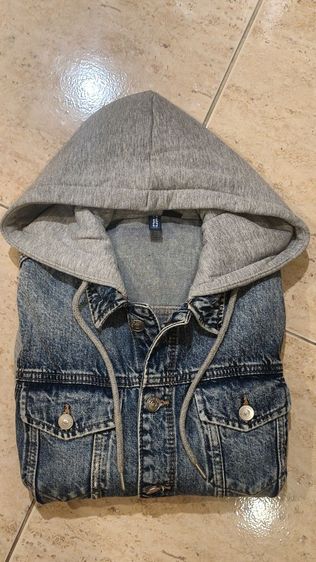 ฟ้า อื่นๆ แขนยาว เสื้อแจ็คเก็ต | เสื้อคลุม อื่นๆ jacket ยีนส์ H และ m size Xs  อก37" ยาว23"