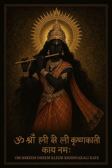 องค์พระกฤษณะกาลี งานนำเข้าจากอินเดีย รูปที่ 4