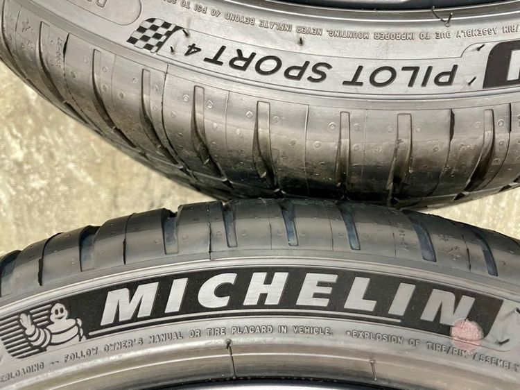 แม็ก HONDA CIVIC EHEV RS ขอบ 18” ถอดป้ายแดง ยาง MICHELIN 235-40R18 ปี 25 สีเส้นตุ่มหน้ายางยังอยู่ครบ รูปที่ 8