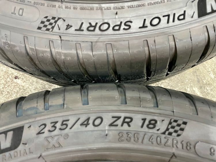 แม็ก HONDA CIVIC EHEV RS ขอบ 18” ถอดป้ายแดง ยาง MICHELIN 235-40R18 ปี 25 สีเส้นตุ่มหน้ายางยังอยู่ครบ รูปที่ 9