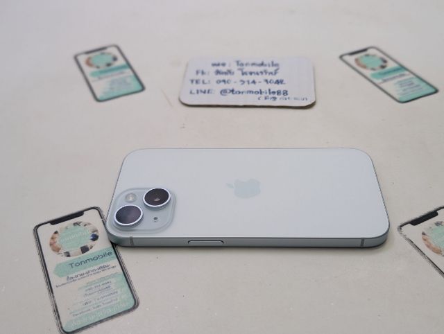 ขาย เทิร์น iPhone 15 128 Blue ศูนย์ไทย สภาพใหม่เอี่ยม อุปกรณ์ครบยกกล่อง ขาดสายชาร์จ สุขภาพแบต 88 เพียง 15,990 บาท ครับ  รูปที่ 3