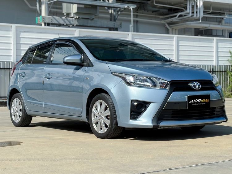 Toyota Yaris 2013 1.2 J Eco Sedan เบนซิน ไม่ติดแก๊ส เกียร์อัตโนมัติ ฟ้า รูปที่ 3
