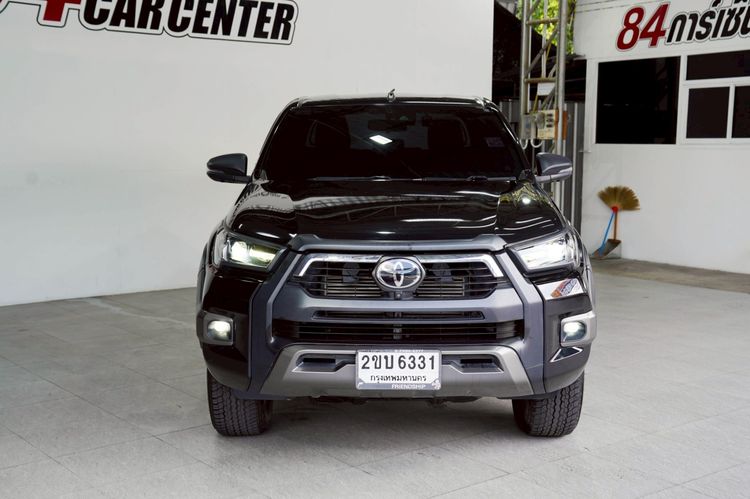 Toyota Hilux Revo 2021 Double Cab Prerunner 2x4 2.4 Rocco Pickup ดีเซล ไม่ติดแก๊ส เกียร์อัตโนมัติ ดำ รูปที่ 2