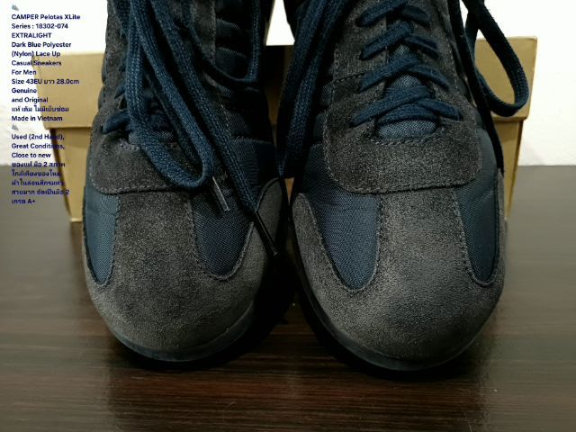 CAMPER Pelotas XLite, Men's 43EU(28.0cm) Original ของแท้ มือ 2 สภาพใกล้เคียงของใหม่, รองเท้า CAMPER ผ้าไนล่อนแต่งด้วยหนังแท้ พื้นเต็ม สวยมาก รูปที่ 7