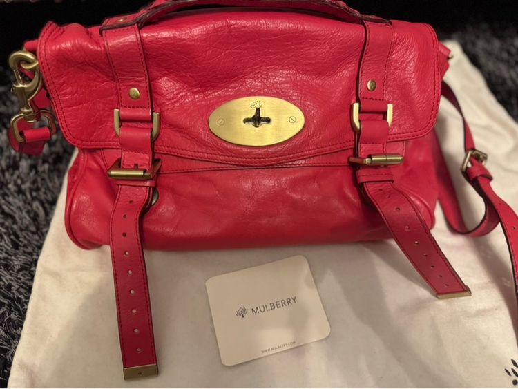 หญิง หนังแท้ รุ่นฮิต กระเป๋า Mulberry Alexa มือ 2 ของแท้
