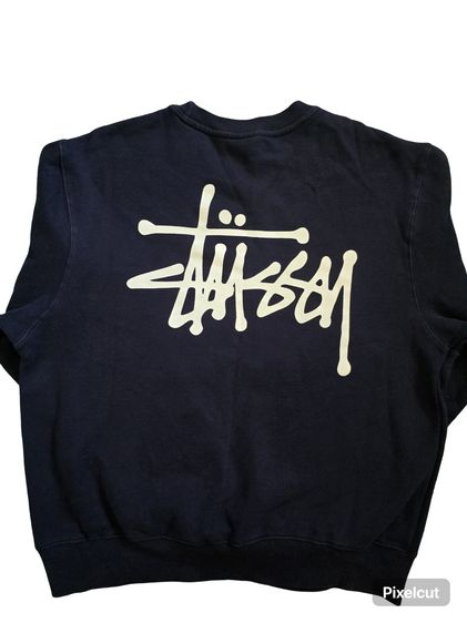 เสื้อสเวตเตอร์ Stüssy งานแฟชั่นเกาหลี สีกรม รูปที่ 2