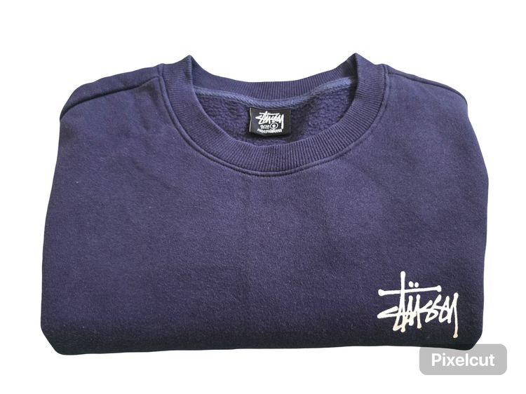 เสื้อสเวตเตอร์ Stüssy งานแฟชั่นเกาหลี สีกรม รูปที่ 3