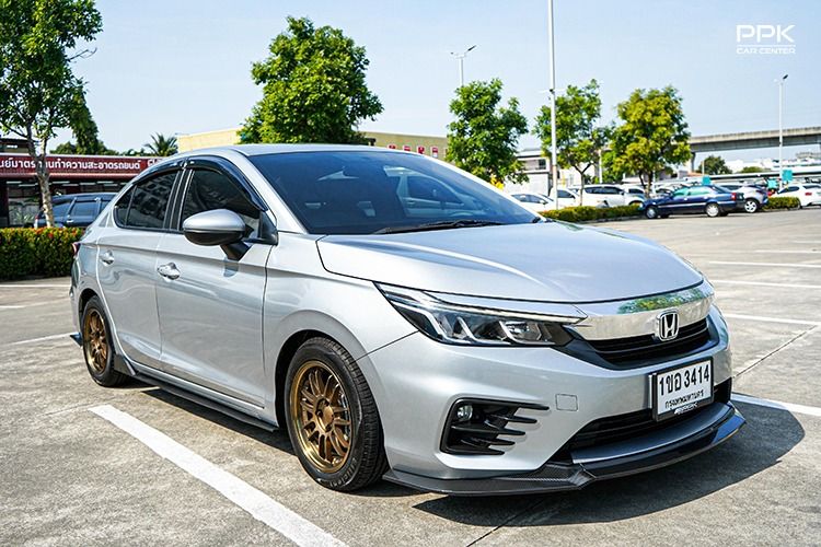 Honda City 2021 1.0 V Sedan เบนซิน ไม่ติดแก๊ส เกียร์อัตโนมัติ เทา รูปที่ 3