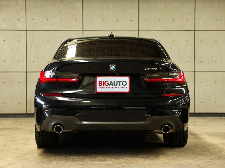 BMW Series 3 2021 320d Sedan ดีเซล ไม่ติดแก๊ส เกียร์อัตโนมัติ ดำ รูปที่ 4