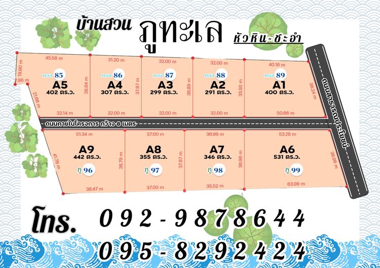 ที่ดินบ้านสวนใกล้ทะเล รูปที่ 3